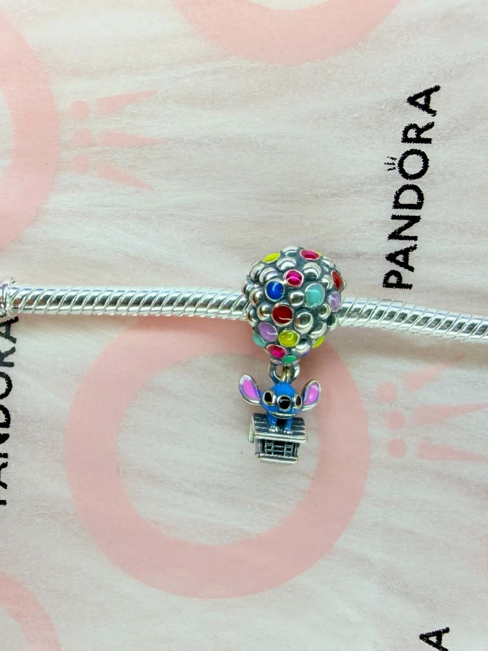Pandora Multicolor Enamel Hot Air Balloon Dangle Charm - Picture 5 of 5